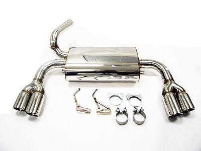 Obx dual exhaust 07-09 volvo c30 t5 turbo quad tip 2.5l