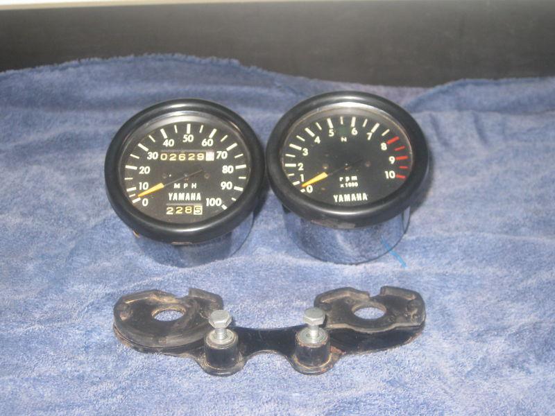 1969 1970 yamaha ct1 175 speedometer  speedo tach w bracket