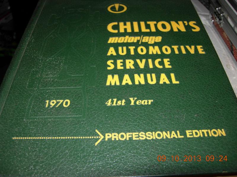 1970 chilton automotive service manuals