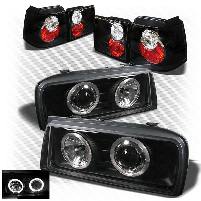 90-95 corrado black halo projector headlights + altezza style tail lights combo