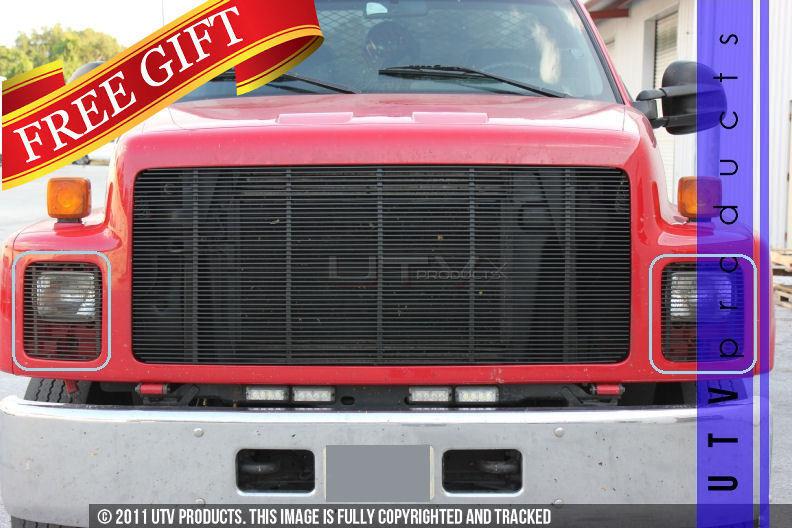 1990 - 1996 gmc kodiak 2pc phantom light black billet grille 91 92 93 94 95 