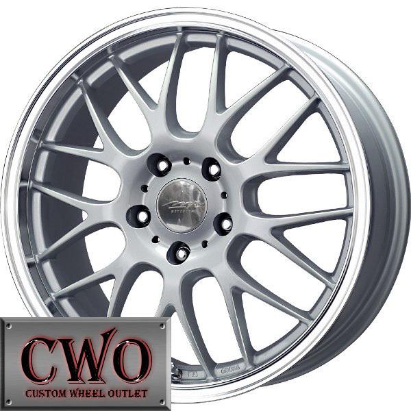 14 silver mb motoring mesh x wheels rims 4x100 4 lug civic mini g5 cobalt xb crx