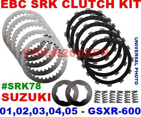 Ebc srk clutch kit suzuki 01,02,03,04,05 gsxr-600 #srk78