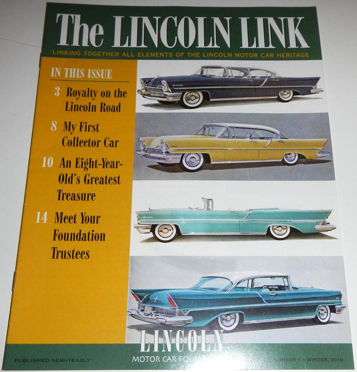 The lincoln link volume viii number 1 winter 2010 ft 1938 zephyr 1942 cabriolet+