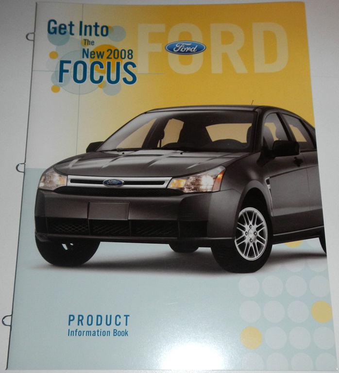 2008 ford focus product information book brochure