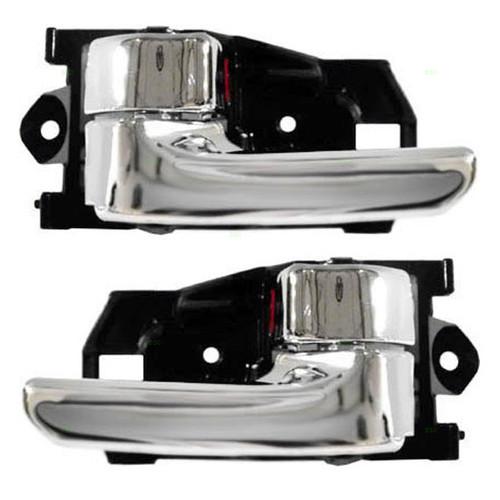 New pair set inside interior chrome door handle toyota camry sienna aftermarket