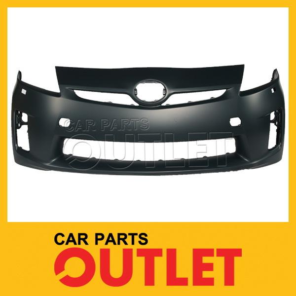 10-11 toyota prius front bumper cover assembly w/led headlamp+sensor hole new