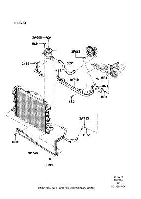 Ar3z3489a ford bracket - power steering reservoir