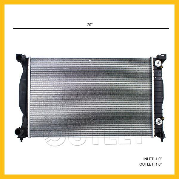 02-06 audi a4 cooling radiator for 1.8t l4 auto/mt quattro w.oil cooler design