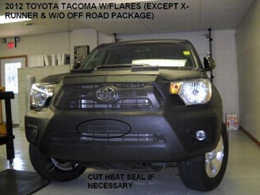 Lebra front end mask cover bra toyota tacoma 2012-2013 toyota tacoma with flares