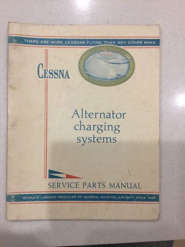 Cessna alernator charging systems service parts manual