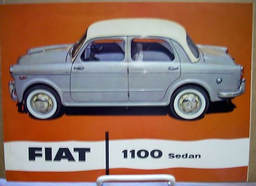 1960 60 fiat 1100 sedan &amp; family station wagon brochure