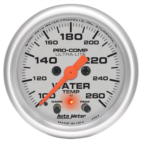 Auto meter 4354 ultra-lite; electric water temperature gauge