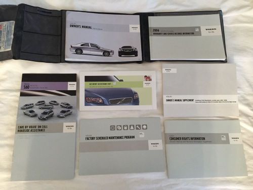 2006 volvo s60 &#034;r&#034; car owners manual books guide &#034;r&#034; case all models