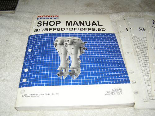 Honda marine shop manual bfp8d bf bfp9.9 &#034; use what the pro&#039;s use &#034;