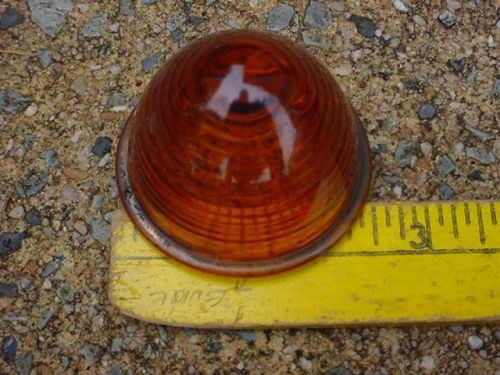 30s 40s 50s 60s maybe glass amber clearance marker lamp lens kd 4-4 maybe