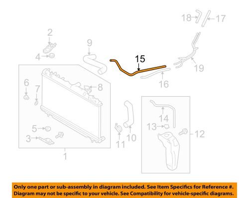 Subaru oem 06-07 impreza 2.5l-h4 radiator-hose right 45520fe140