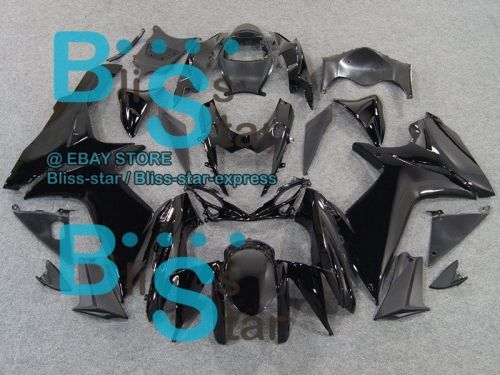 All black gsx-r750 fairing kit suzuki gsxr750 gsxr600 2011-2012 06 b2