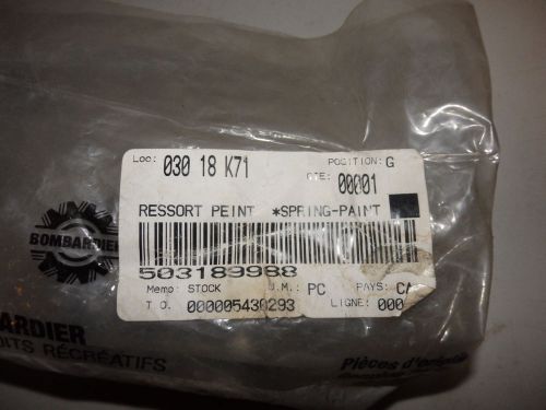 Bombardier parts  503189988 ressort peint *spring-paint shocks *new*