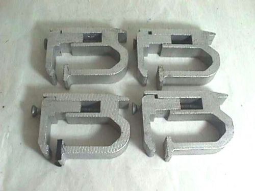 Universal camper / canopy shell topper no drill aluminum clamp brackets - four