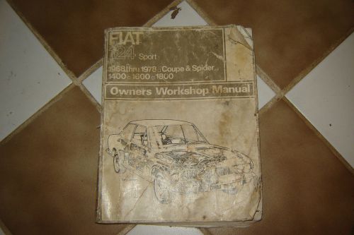 Haynes repair manuals fiat 124 sport/spider, 68-78 34010