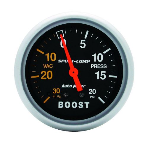 Auto meter 3401 sport-comp; mechanical boost/vacuum gauge