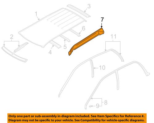 Subaru oem 00-02 forester-frame rail-side rail right 51515fc043