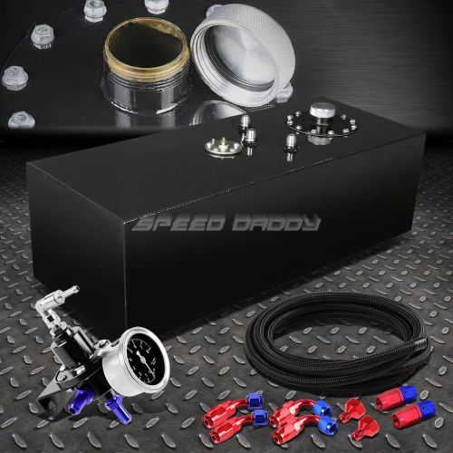 15 gallon top-feed coated fuel cell tank+cap+steel line kit+pressure regulator