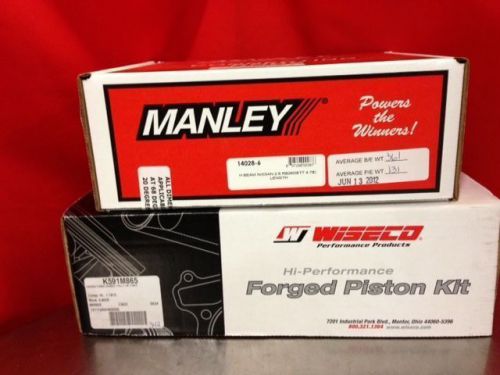 Manley h-beam rods 14028-6 nissan rb25  skyline wiseco pistons k578m87