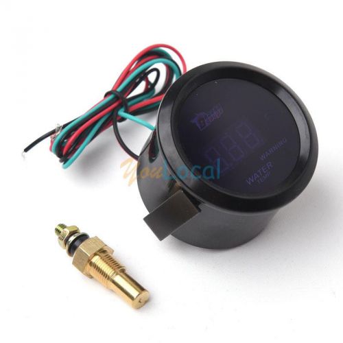 New 2&#034; 52mm digital led degree water temp temperature gauge 40~120 celsius degre