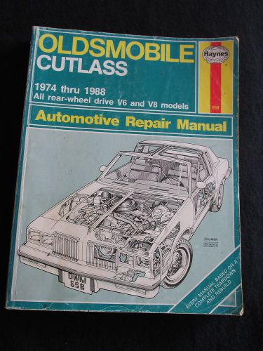 Haynes no 658 oldsmobile cutlass repair rebuild manual 1974 thru 1988