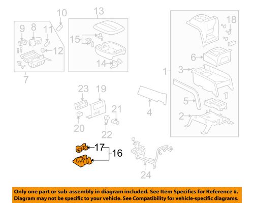 Cadillac gm oem 07-14 escalade center console-rear cupholder 15133093