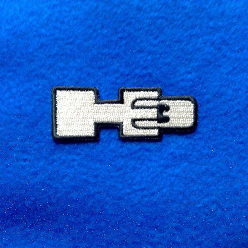 Hummer h3 iron on embroidery patch. 2.5 x 1 inch auto car truck h2 h1 hum eye