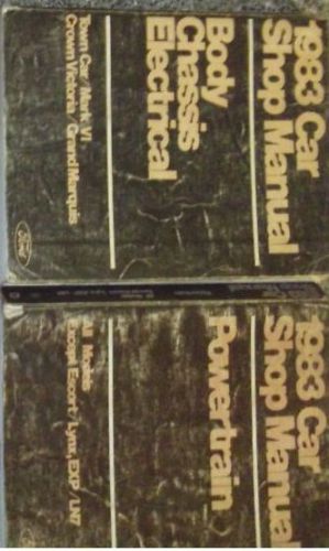 1983 ford lincoln mark vi service shop repair workshop manual set oem factory