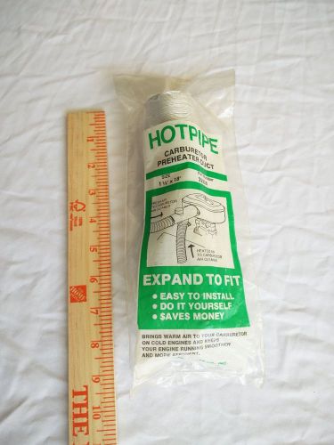 New hotpipe carburetor preheater duct emissions hose tube 22330 1-1/2&#034; x 18&#034;