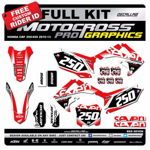 Honda crf 250/450 2010-2013 super durable mx graphics decals stickers decallab