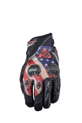 Five5 stunt evo replica street/urban gloves  usa-red/white/blue