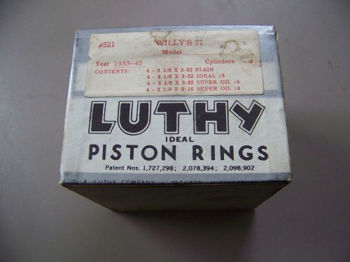 Nors piston ring set willy&#039;s model 77 1933 34 35 36 37 38 39 40  4 cylinder