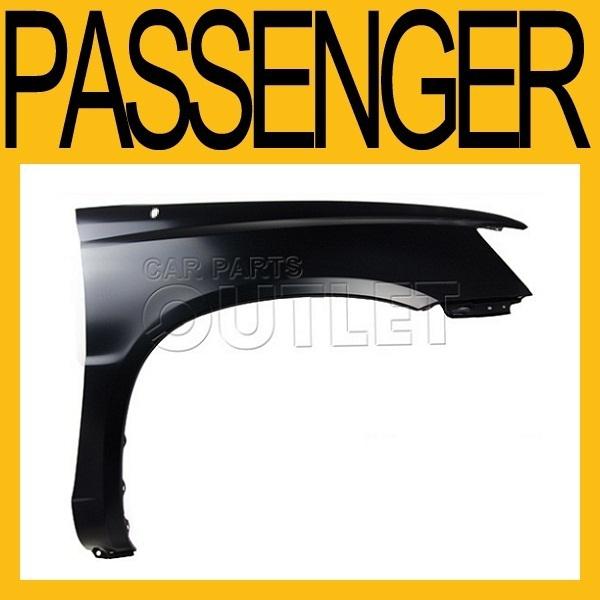 01-07 toyota highlander primed fender w/antenna hole rh