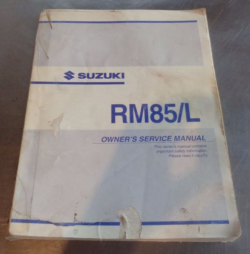 Suzuki rm85/l burgman factory service manual