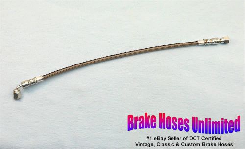 60 inch, dot -4an / jic stainless hose, straight female to 90 degree female