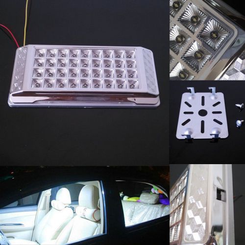 Bright white 12v 36 led car pickup vehicle roof dome ceiling interior light lamp