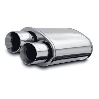 Magnaflow muffler 2.25" inlet/dual 3.50" outlet stainless steel polished each