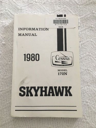 1980 skyhawk cessna model 172n information manual