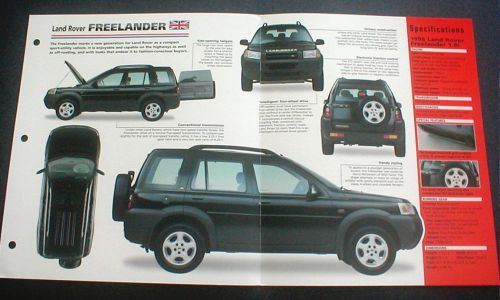 1998 land rover freelander 1.8i unique imp brochure