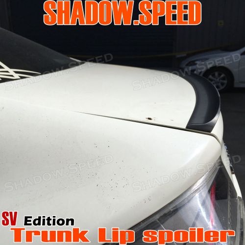 Unpainted sv style rear trunk lid spoiler for volvo s40 sedan 2008~2012 puf  ✪