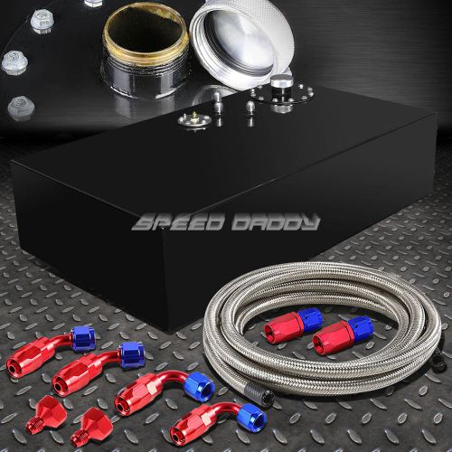 17 gallon top-feed coated fuel cell gas tank+cap+level sender+nylon line kit