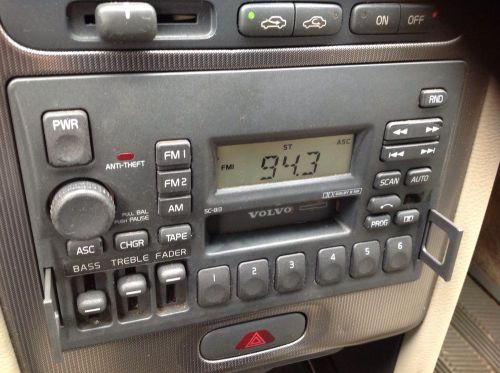 Volvo sc-813 radio tuner cassette w code 960 s70 c70 v70 850 - tested