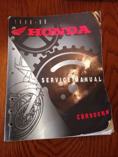 Honda cbr900rr service manual 1996-98