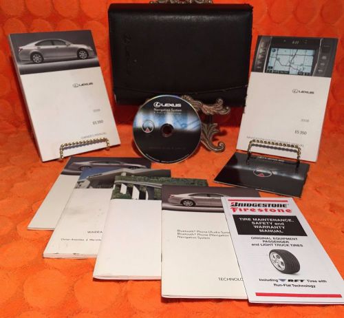 2008 lexus es350 owners manual user guide book set ◻◻w/ navigation system book◻◻